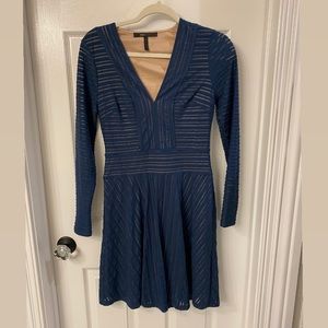 BCBG Long sleeve dress. Size SM. Color midnight.